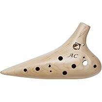Amazon | キクタニ 12穴 楓材 オカリナ 木製 アルトC ポーチ付き